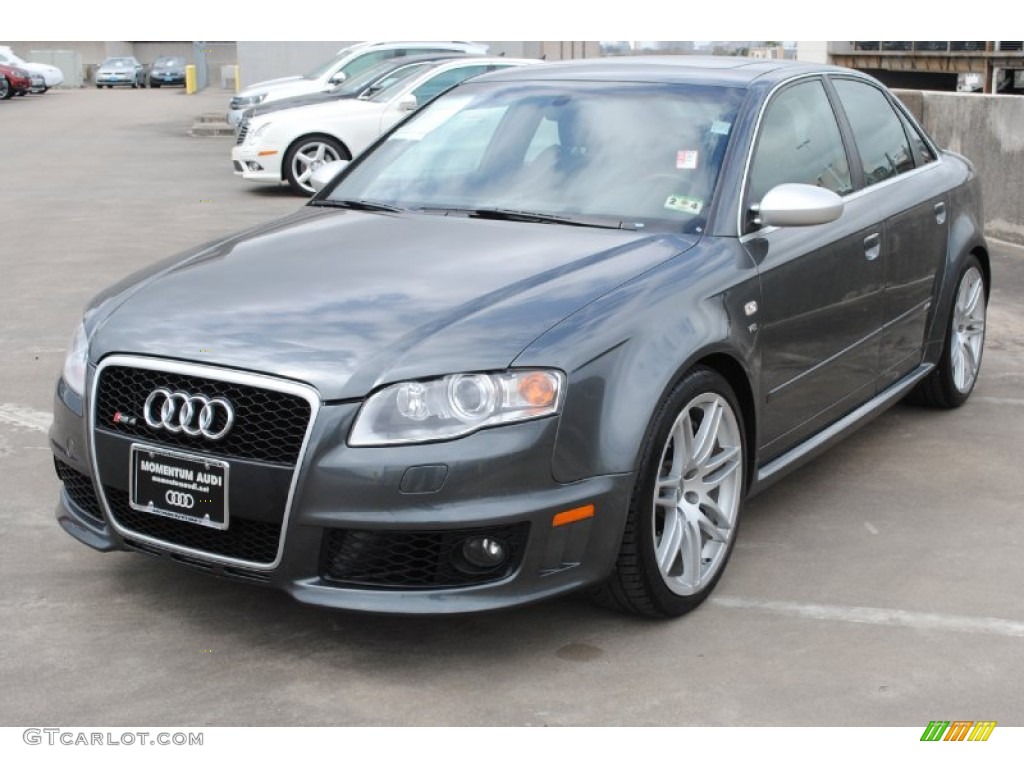 2007 RS4 4.2 quattro Sedan - Daytona Grey Pearl Effect / Black photo #3
