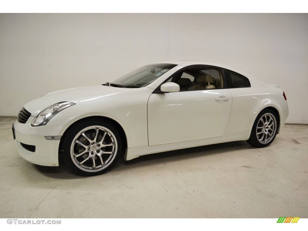 Ivory Pearl 2007 Infiniti G 35 Coupe Exterior Photo #77412006