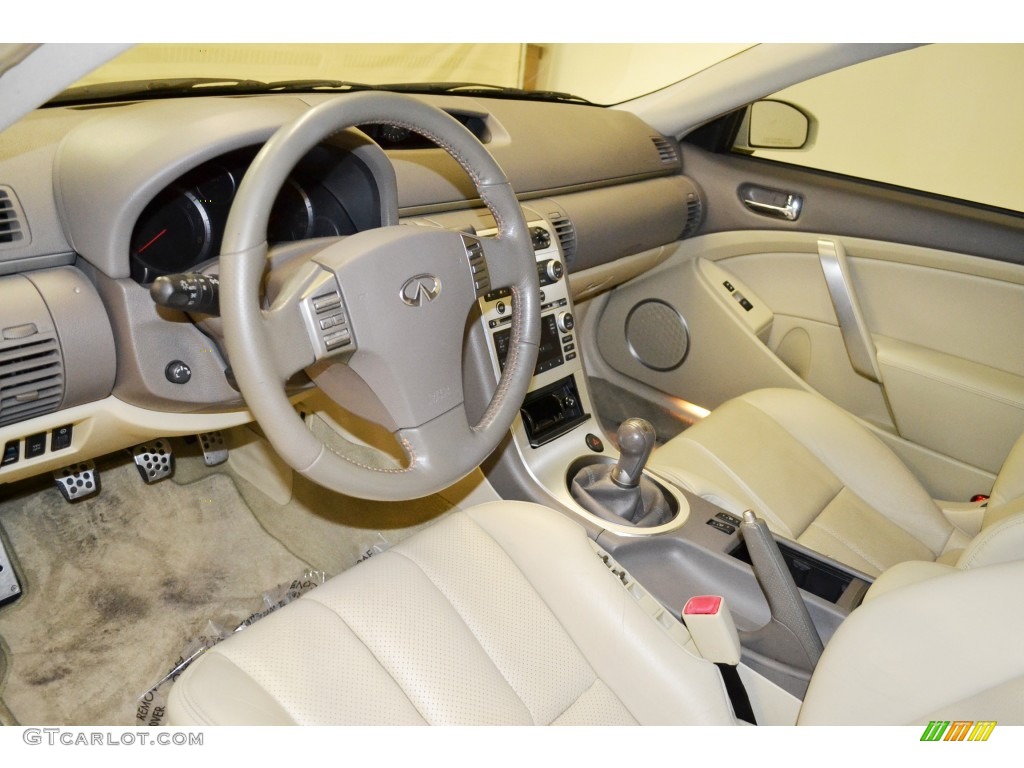 Wheat Beige Interior 2007 Infiniti G 35 Coupe Photo #77412201