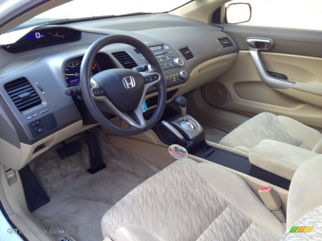 Ivory Interior 2007 Honda Civic EX Coupe Photo #77412242