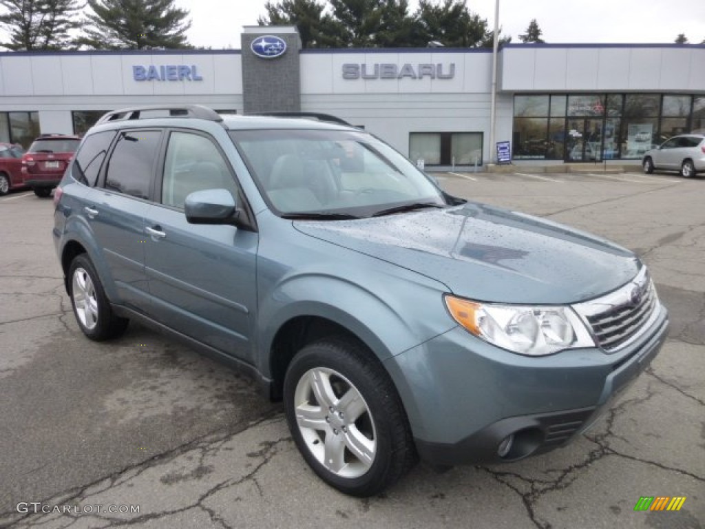 2009 Forester 2.5 X L.L.Bean Edition - Sage Green Metallic / Platinum photo #1