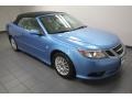 Ice Blue Metallic 2008 Saab 9-3 2.0T Convertible Exterior