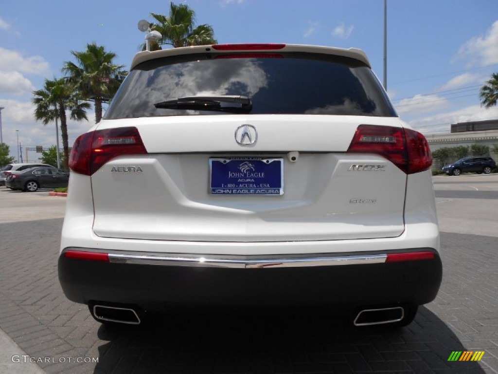 2013 MDX SH-AWD Advance - Aspen White Pearl / Parchment photo #6