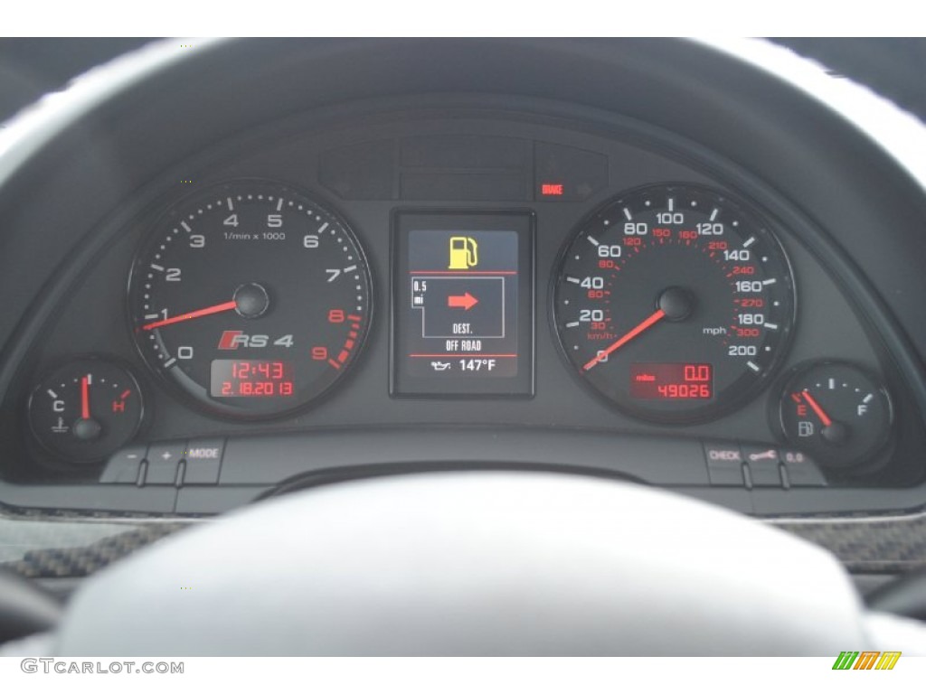 2007 Audi RS4 4.2 quattro Sedan Gauges Photos