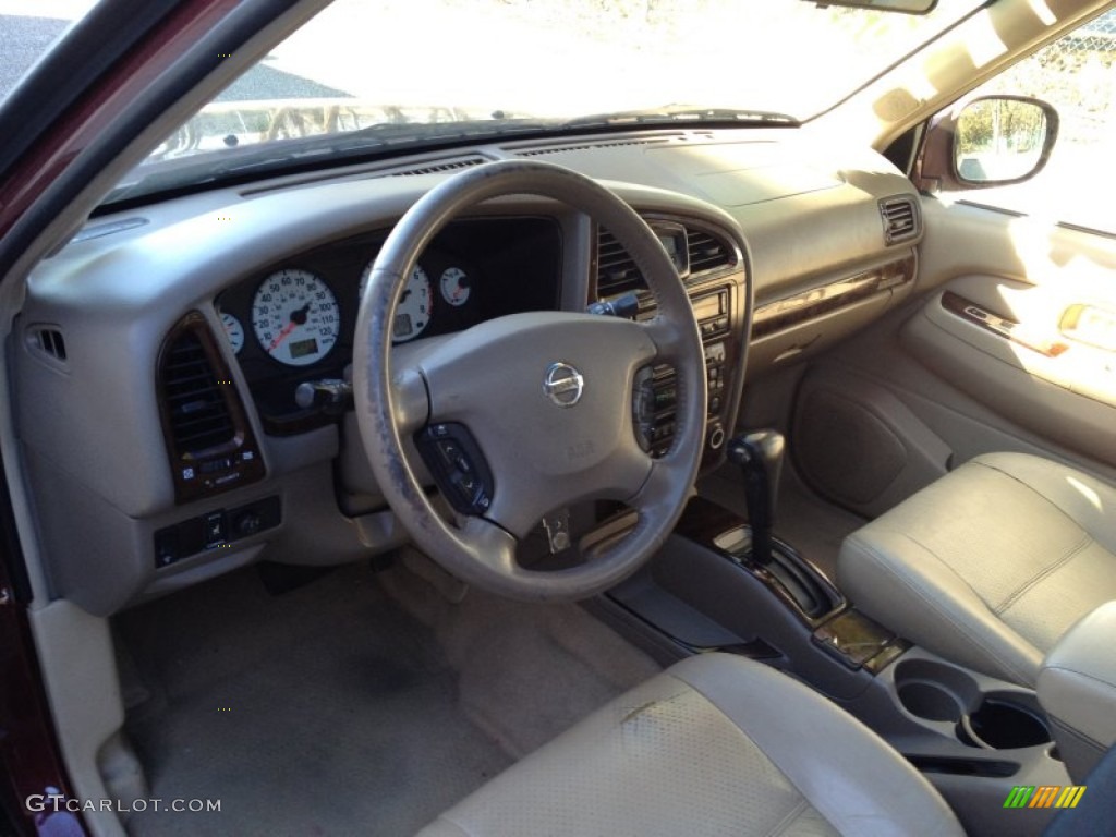 Beige Interior 2002 Nissan Pathfinder SE 4x4 Photo #77413833