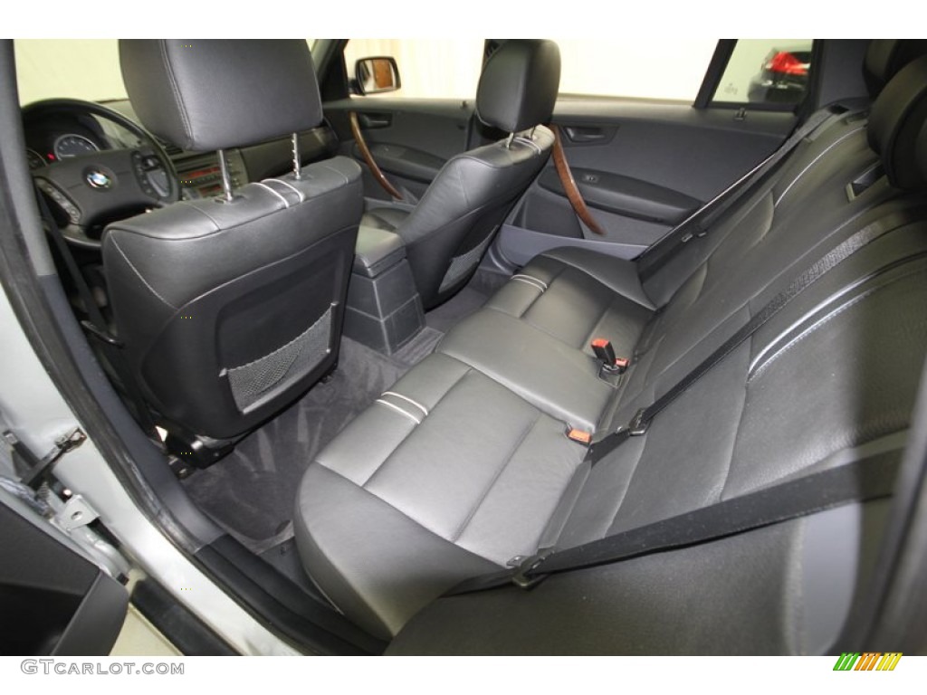 Black Interior 2004 BMW X3 3.0i Photo #77413996