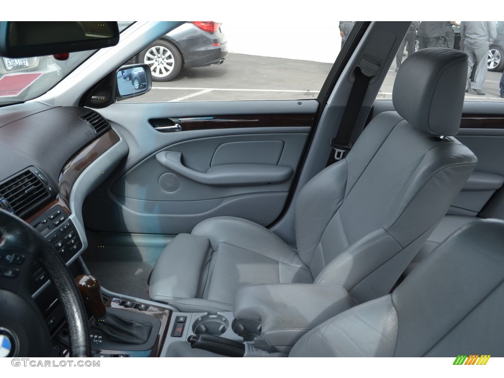 2004 3 Series 330i Sedan - Silver Grey Metallic / Grey photo #4