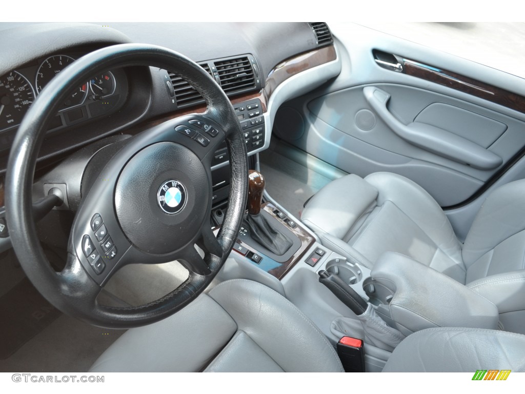 2004 3 Series 330i Sedan - Silver Grey Metallic / Grey photo #5