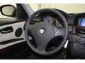 2010 BMW 3 Series Oyster/Black Dakota Leather Interior Steering Wheel Photo