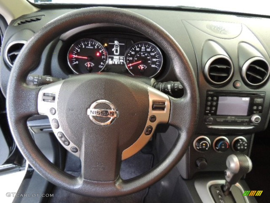 2011 Rogue SV AWD - Wicked Black / Black photo #21
