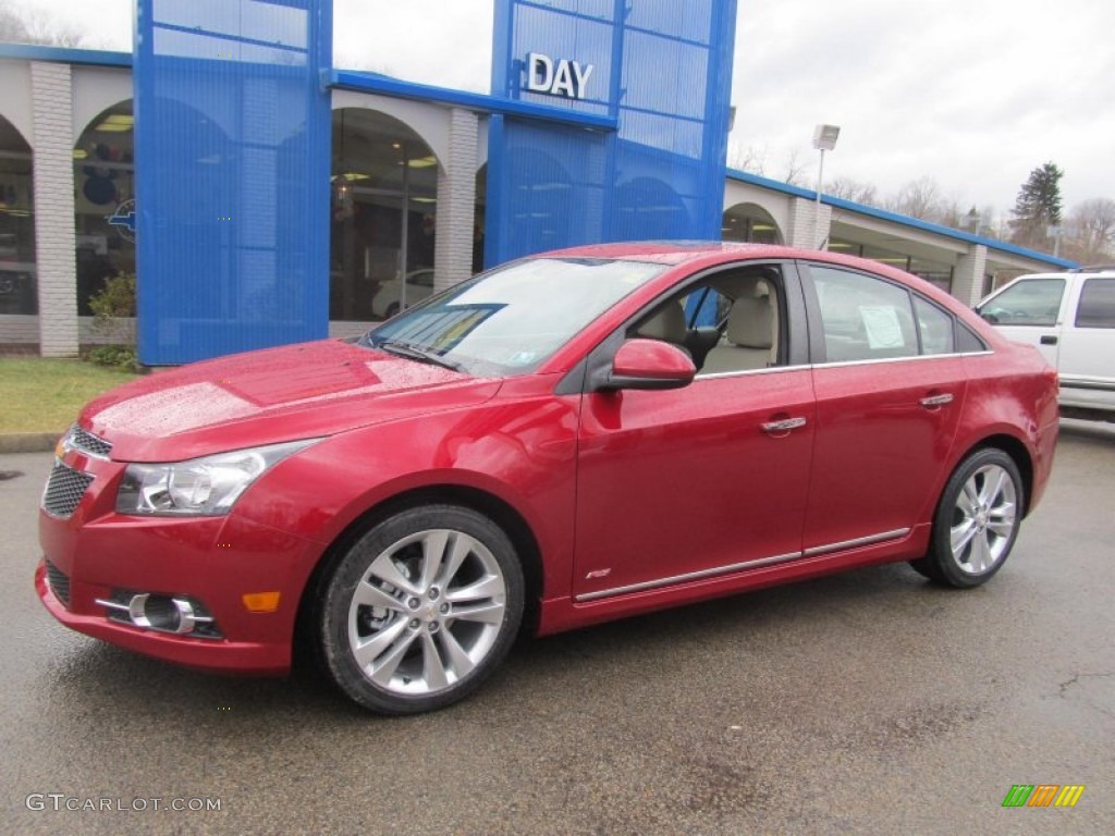 2013 Cruze LTZ/RS - Crystal Red Metallic Tintcoat / Cocoa/Light Neutral photo #1