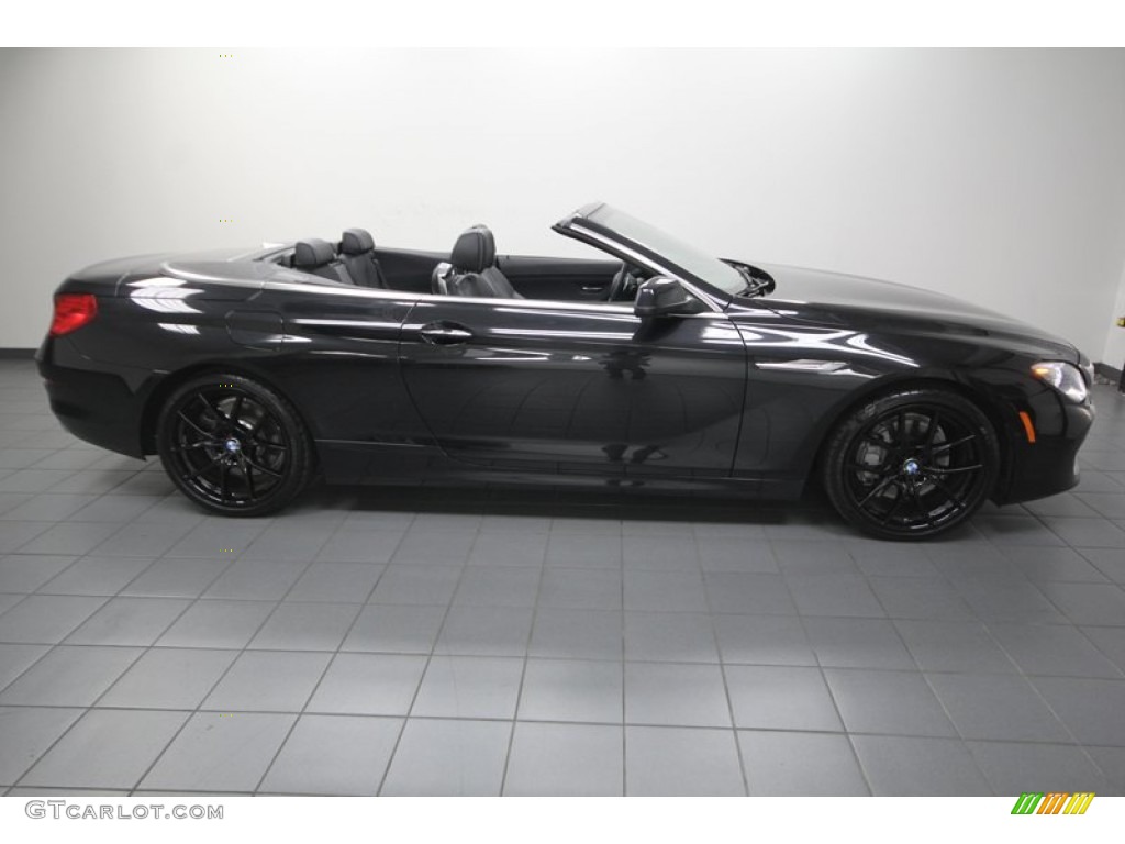 Black Sapphire Metallic 2012 BMW 6 Series 650i Convertible Exterior Photo #77416092