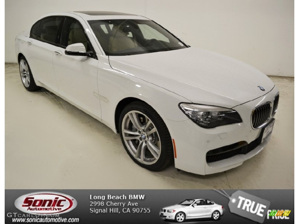 2013 7 Series 750Li Sedan - Alpine White / Veneto Beige photo #1