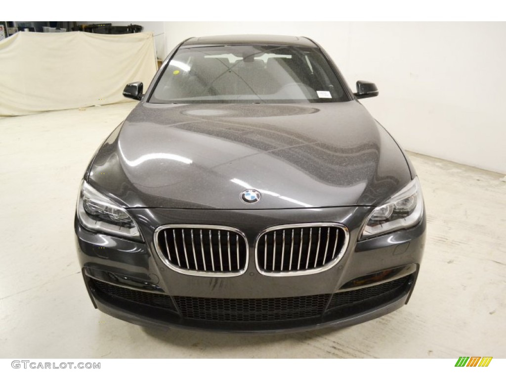 2013 7 Series 740i Sedan - Dark Graphite Metallic II / Black photo #4
