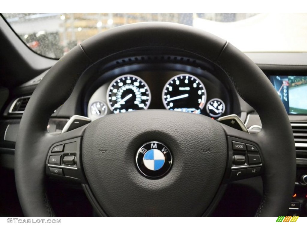 2013 7 Series 740i Sedan - Dark Graphite Metallic II / Black photo #8