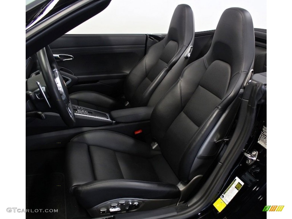 Black Interior 2012 Porsche New 911 Carrera S Cabriolet Photo #77417256
