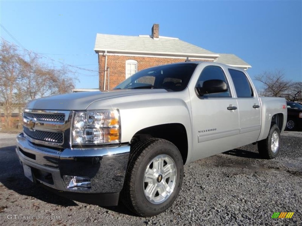 2013 Silverado 1500 LT Crew Cab 4x4 - Silver Ice Metallic / Ebony photo #3