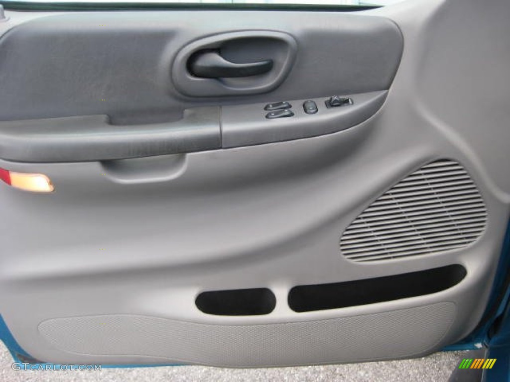 1999 F150 XLT Extended Cab - Island Blue Metallic / Medium Graphite photo #16