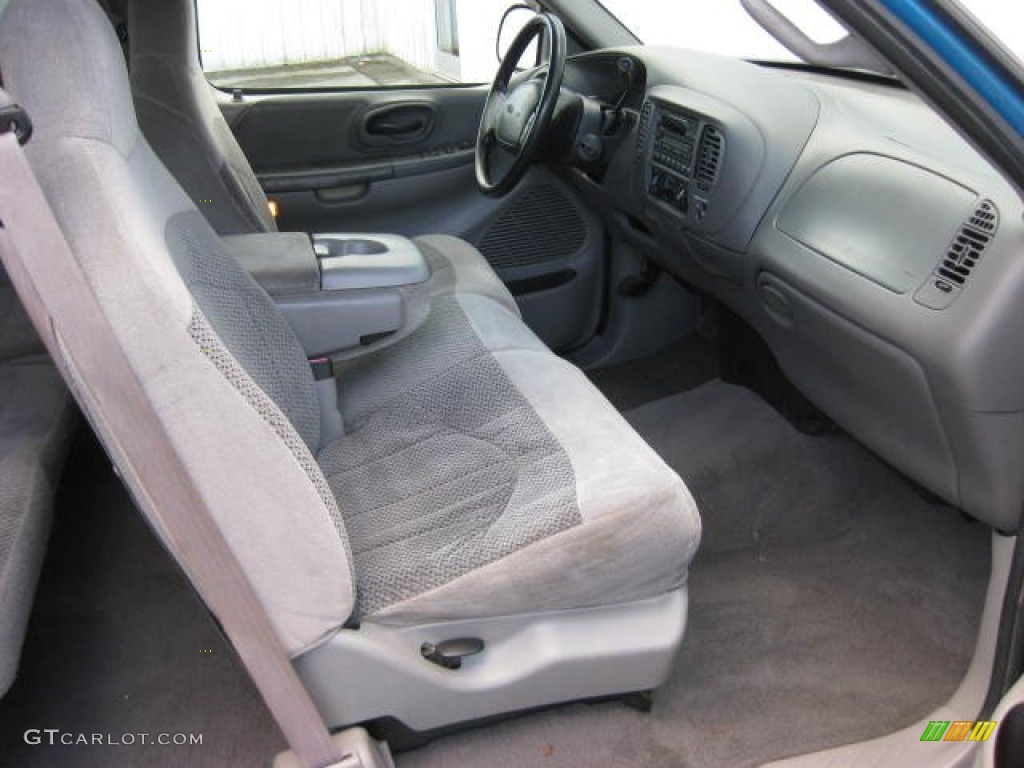 1999 F150 XLT Extended Cab - Island Blue Metallic / Medium Graphite photo #19