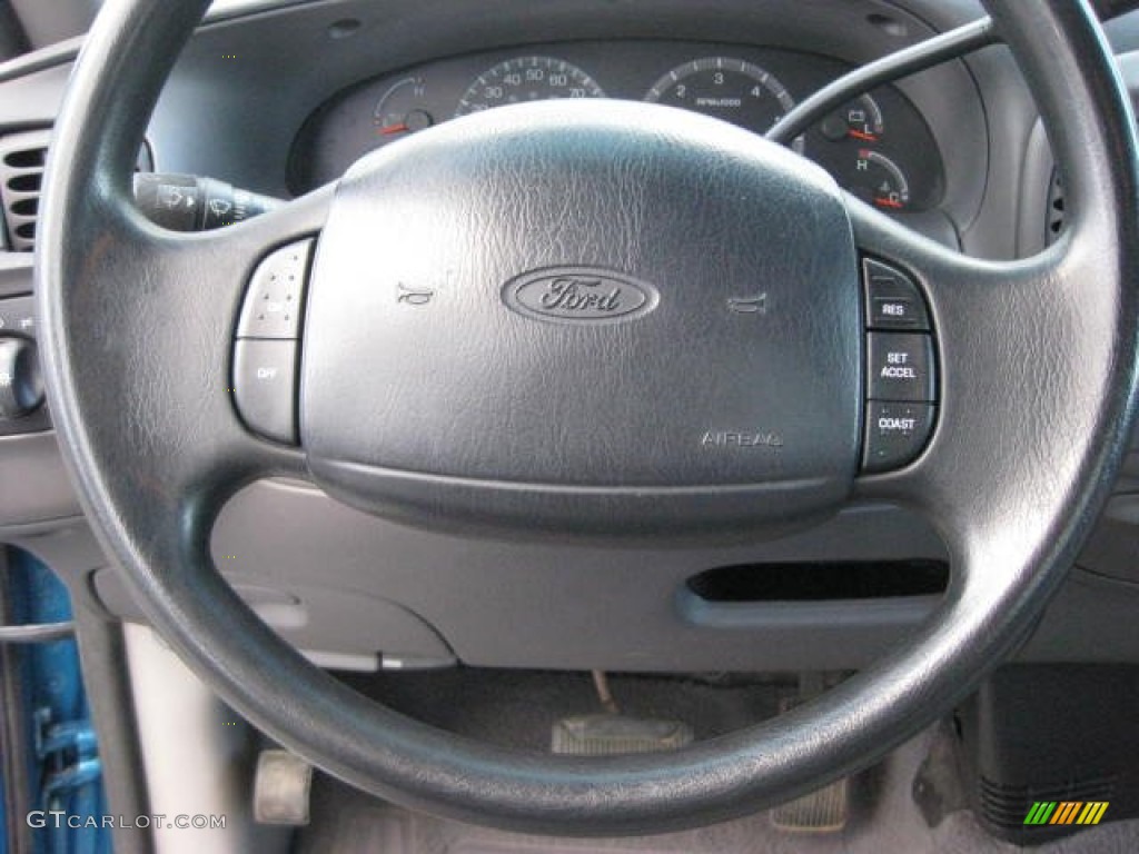 1999 F150 XLT Extended Cab - Island Blue Metallic / Medium Graphite photo #26