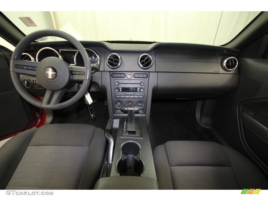 2007 Mustang V6 Deluxe Coupe - Redfire Metallic / Dark Charcoal photo #4