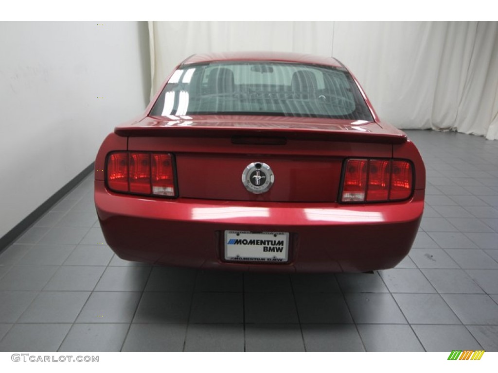 2007 Mustang V6 Deluxe Coupe - Redfire Metallic / Dark Charcoal photo #11