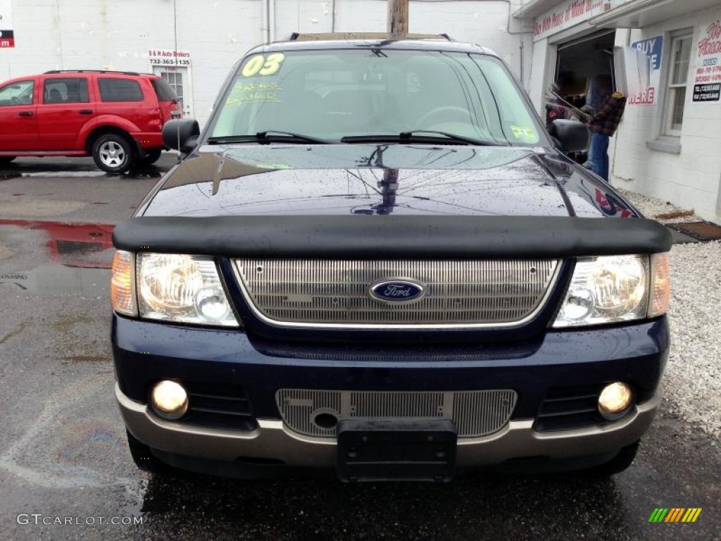 2003 Explorer Eddie Bauer 4x4 - True Blue Metallic / Medium Parchment Beige photo #2