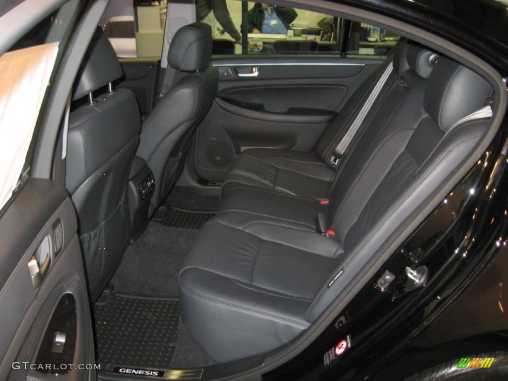 2013 Hyundai Genesis 5.0 R Spec Sedan Rear Seat Photo #77421825