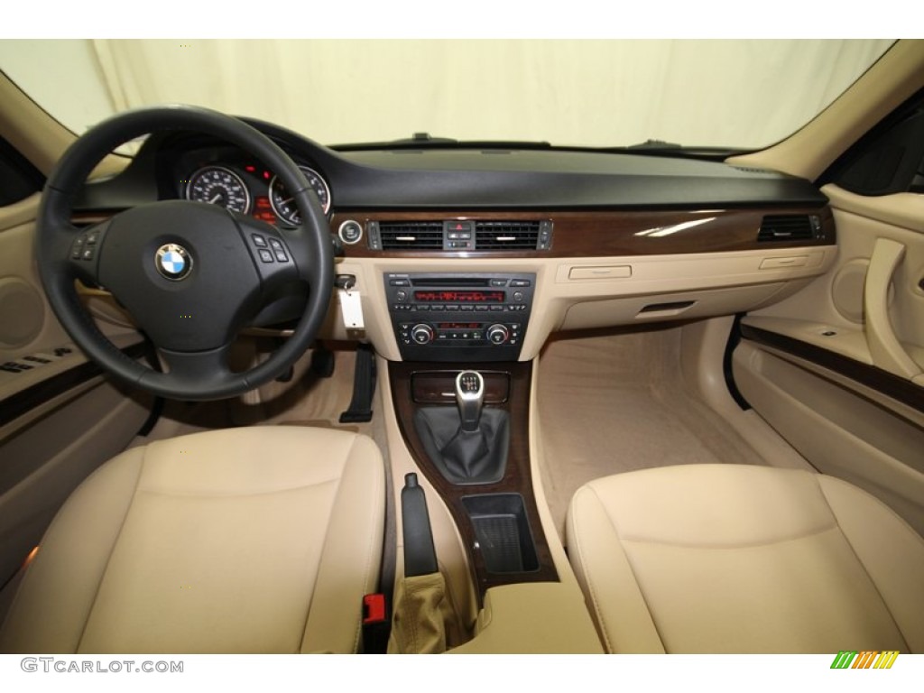 2009 BMW 3 Series 328i Sedan Beige Dashboard Photo #77423127