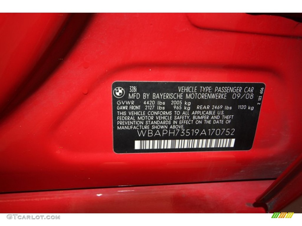 2009 3 Series 328i Sedan - Crimson Red / Beige photo #10