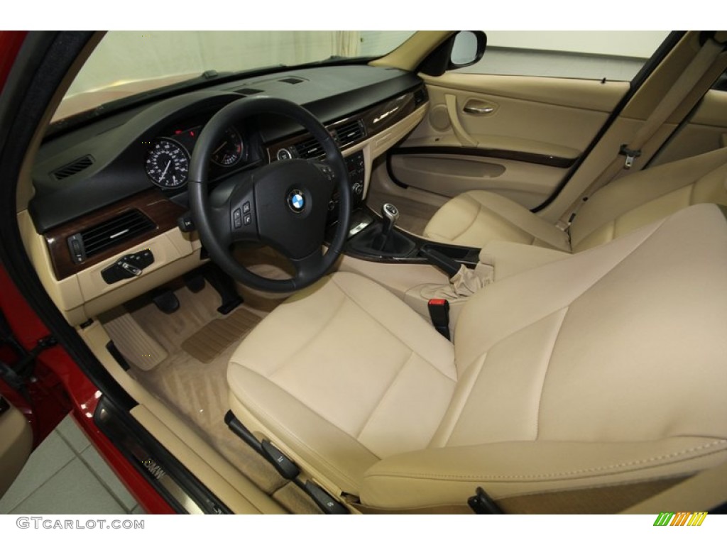 Beige Interior 2009 BMW 3 Series 328i Sedan Photo #77423259