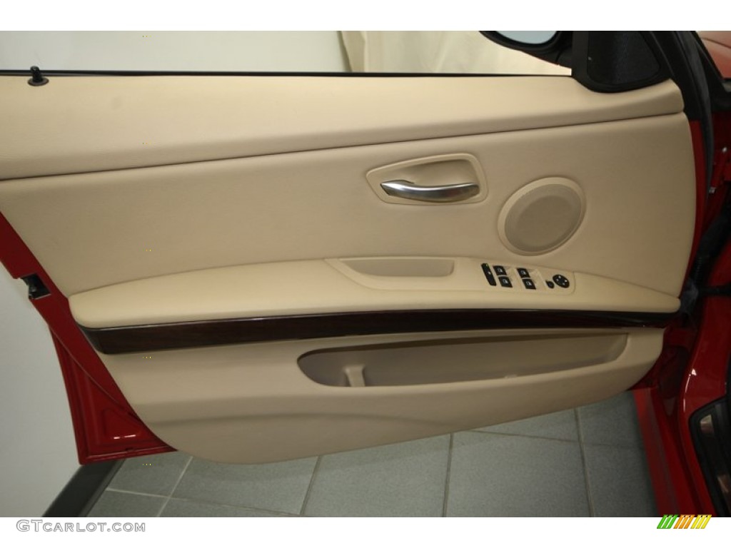 2009 3 Series 328i Sedan - Crimson Red / Beige photo #15
