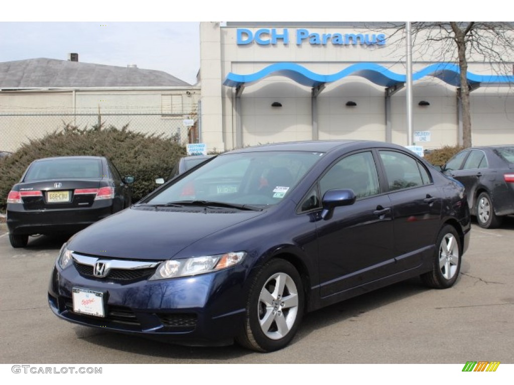 2011 Civic LX-S Sedan - Royal Blue Pearl / Black photo #1