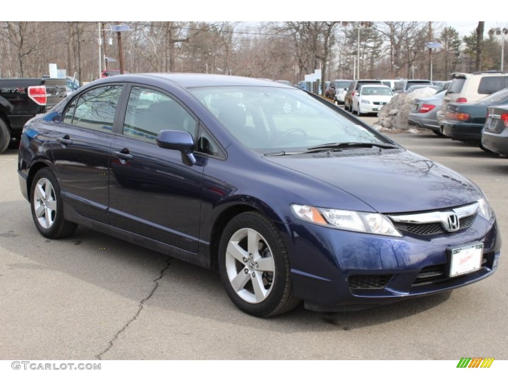 2011 Civic LX-S Sedan - Royal Blue Pearl / Black photo #3