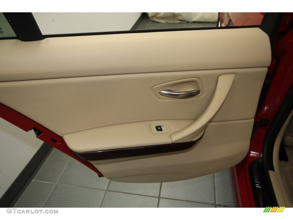 2009 3 Series 328i Sedan - Crimson Red / Beige photo #26