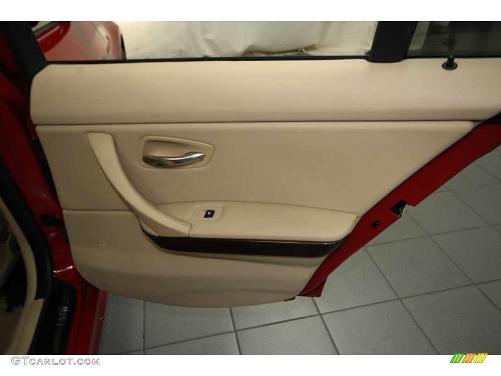 2009 3 Series 328i Sedan - Crimson Red / Beige photo #32