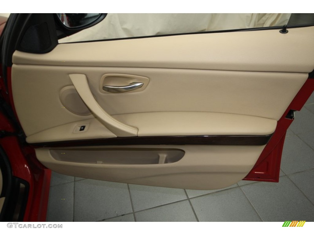 2009 3 Series 328i Sedan - Crimson Red / Beige photo #35