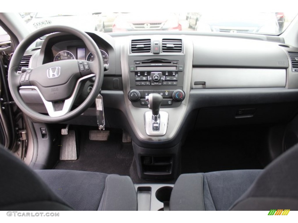 2010 Honda CR-V EX AWD Black Dashboard Photo #77423866