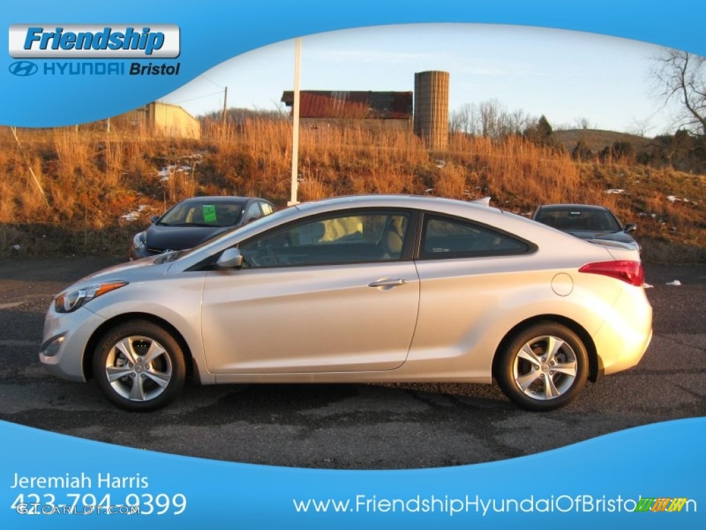 2013 Elantra Coupe GS - Silver / Gray photo #2