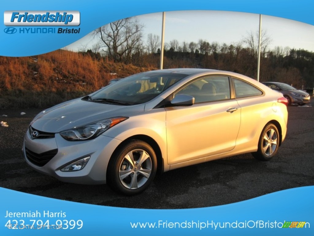 2013 Elantra Coupe GS - Silver / Gray photo #3