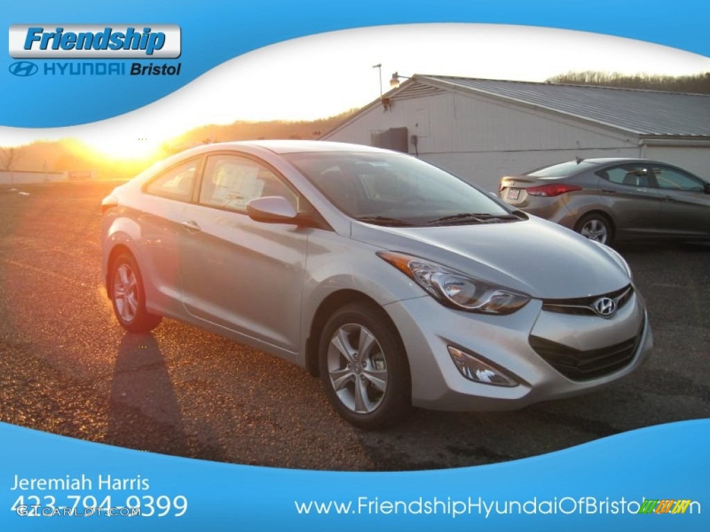 2013 Elantra Coupe GS - Silver / Gray photo #5