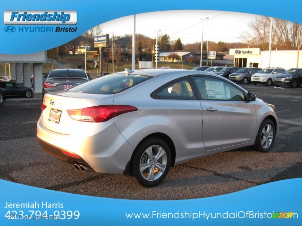2013 Elantra Coupe GS - Silver / Gray photo #7