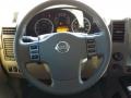 2012 Nissan Titan Almond Interior Steering Wheel Photo