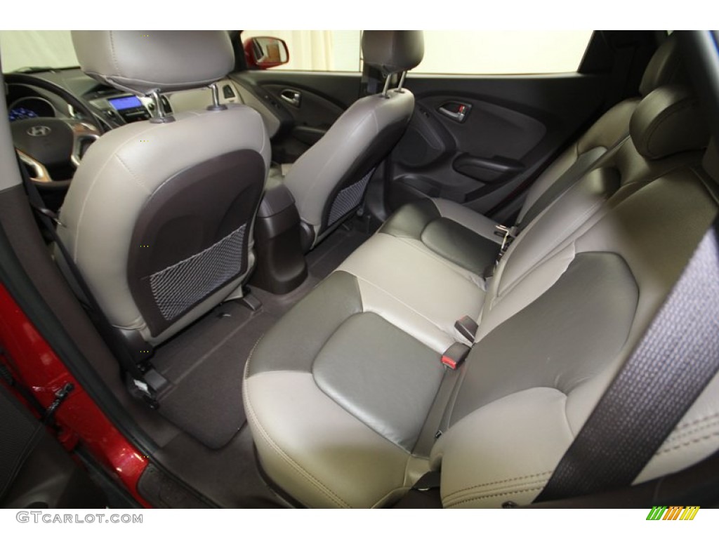 Taupe Interior 2010 Hyundai Tucson Limited Photo #77424981