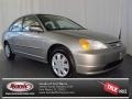 2003 Shoreline Mist Metallic Honda Civic EX Sedan  photo #1