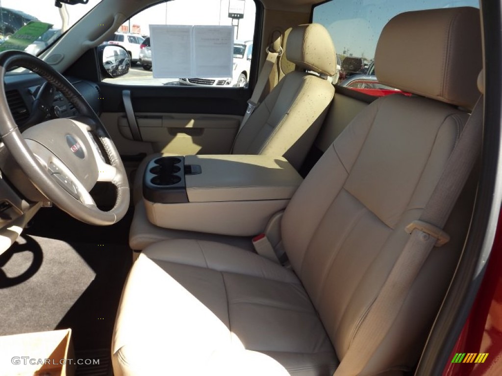 2010 Sierra 1500 SLE Regular Cab 4x4 - Fire Red / Ebony/Light Cashmere photo #11