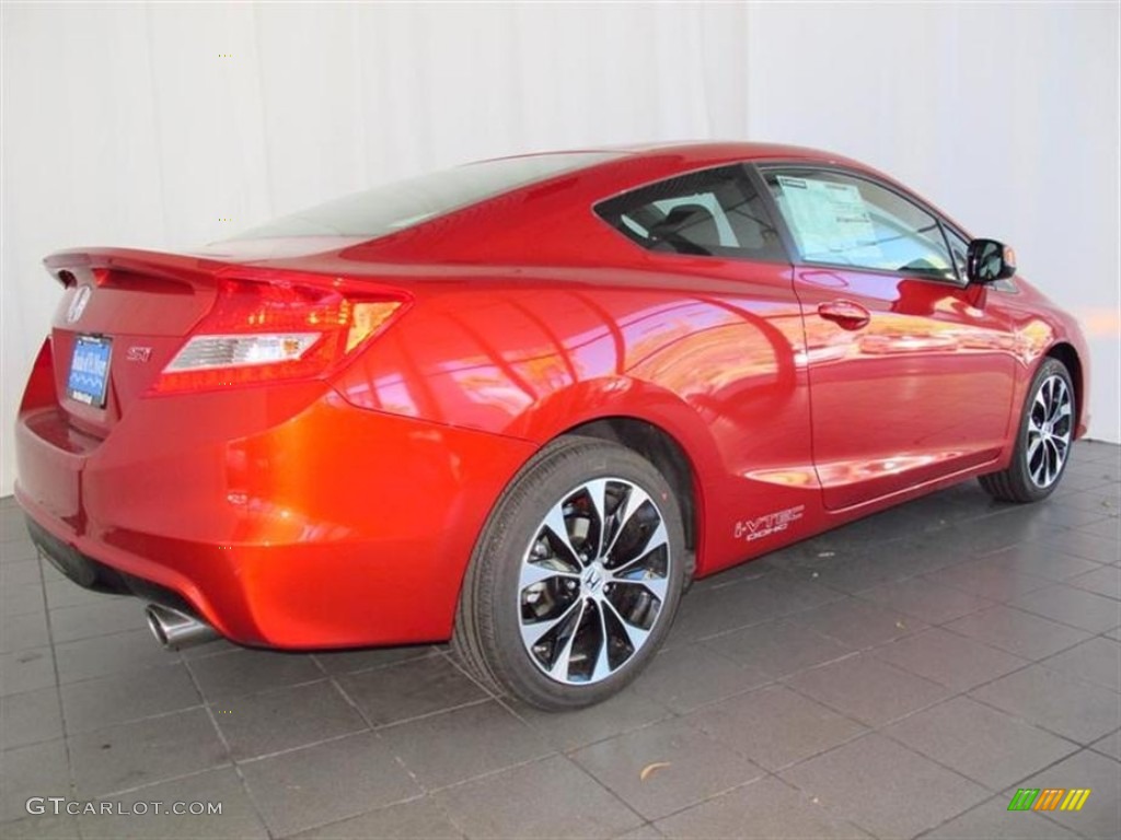 Sunburst Orange Pearl 2013 Honda Civic Si Coupe Exterior Photo #77427576