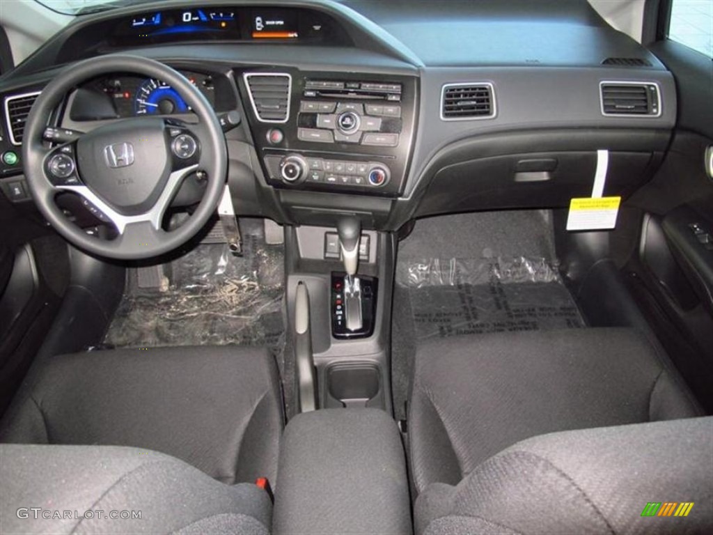 2013 Honda Civic LX Coupe Black Dashboard Photo #77428179