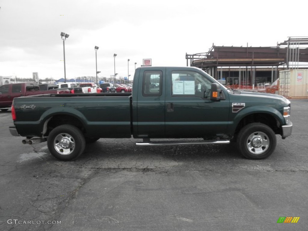 2008 F250 Super Duty XLT SuperCab 4x4 - Forest Green Metallic / Medium Stone photo #1