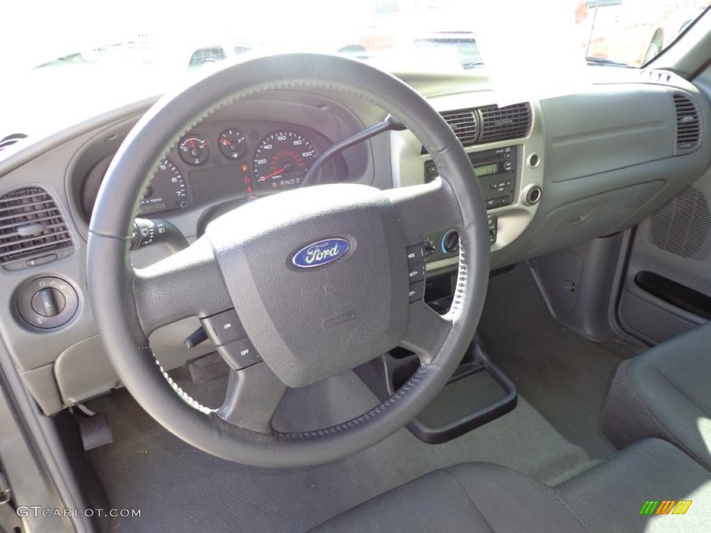 2010 Ford Ranger XLT SuperCab Medium Dark Flint Dashboard Photo #77428567